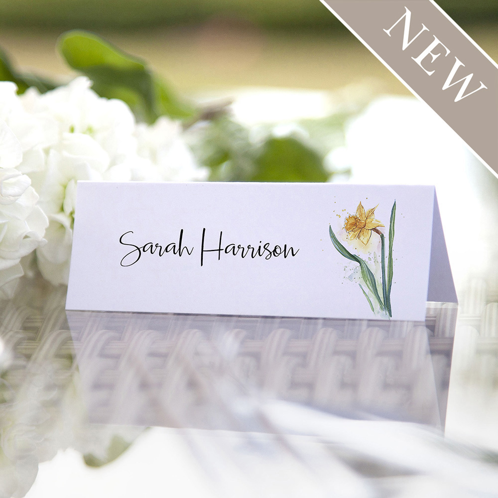 'Daffodil' Place Card Sample
