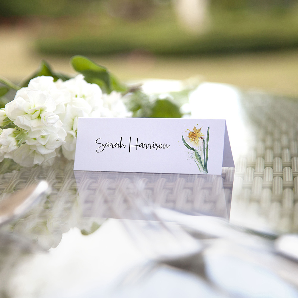 'Daffodil' Place Card Sample