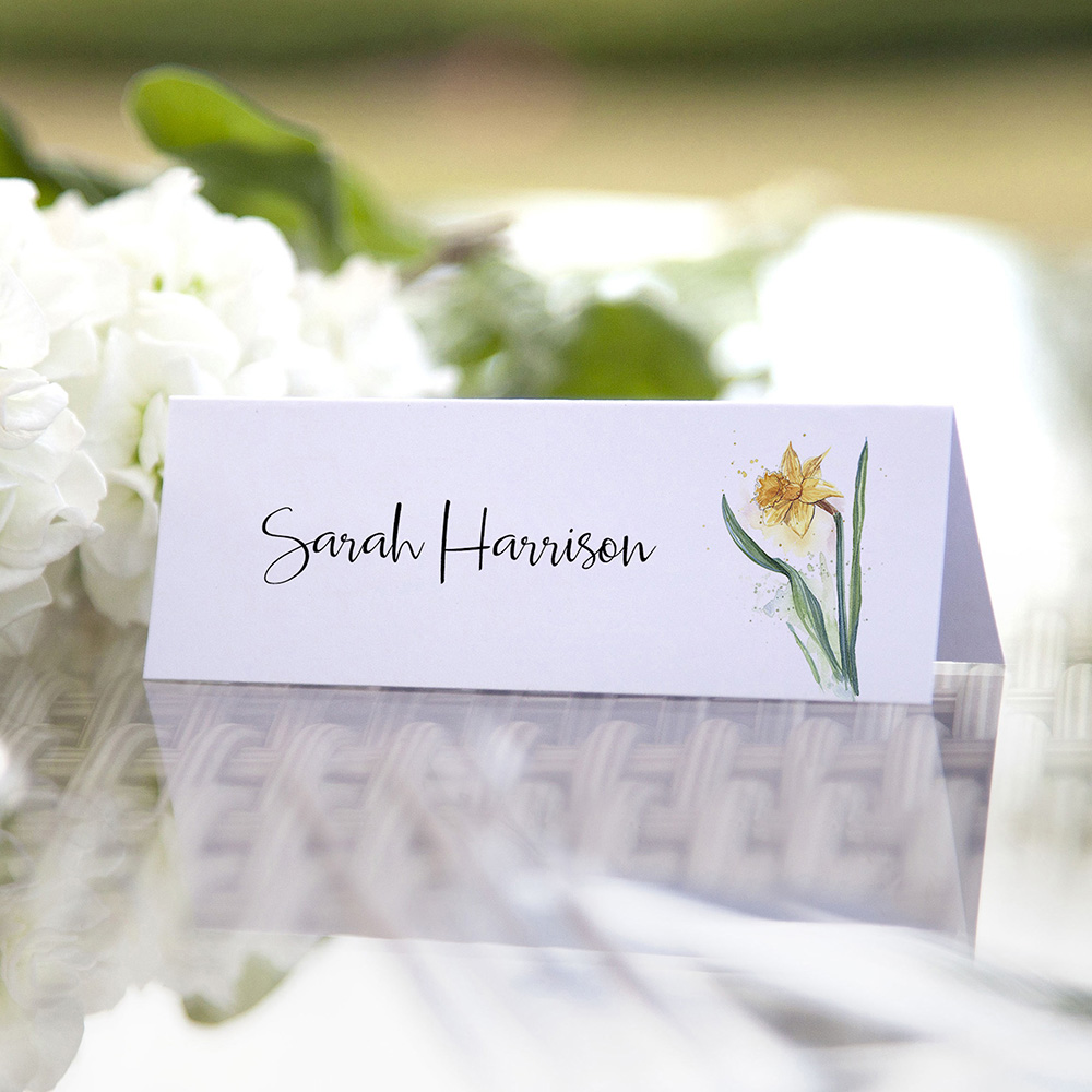 'Daffodil' Place Card Sample