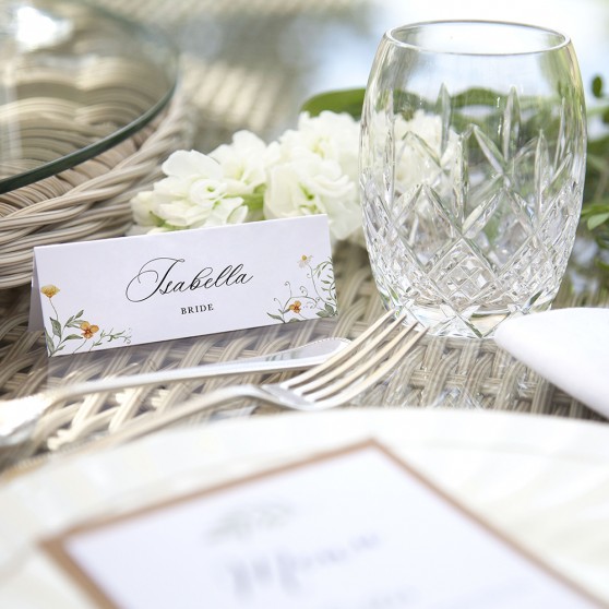 'Golden Meadow' Place Cards