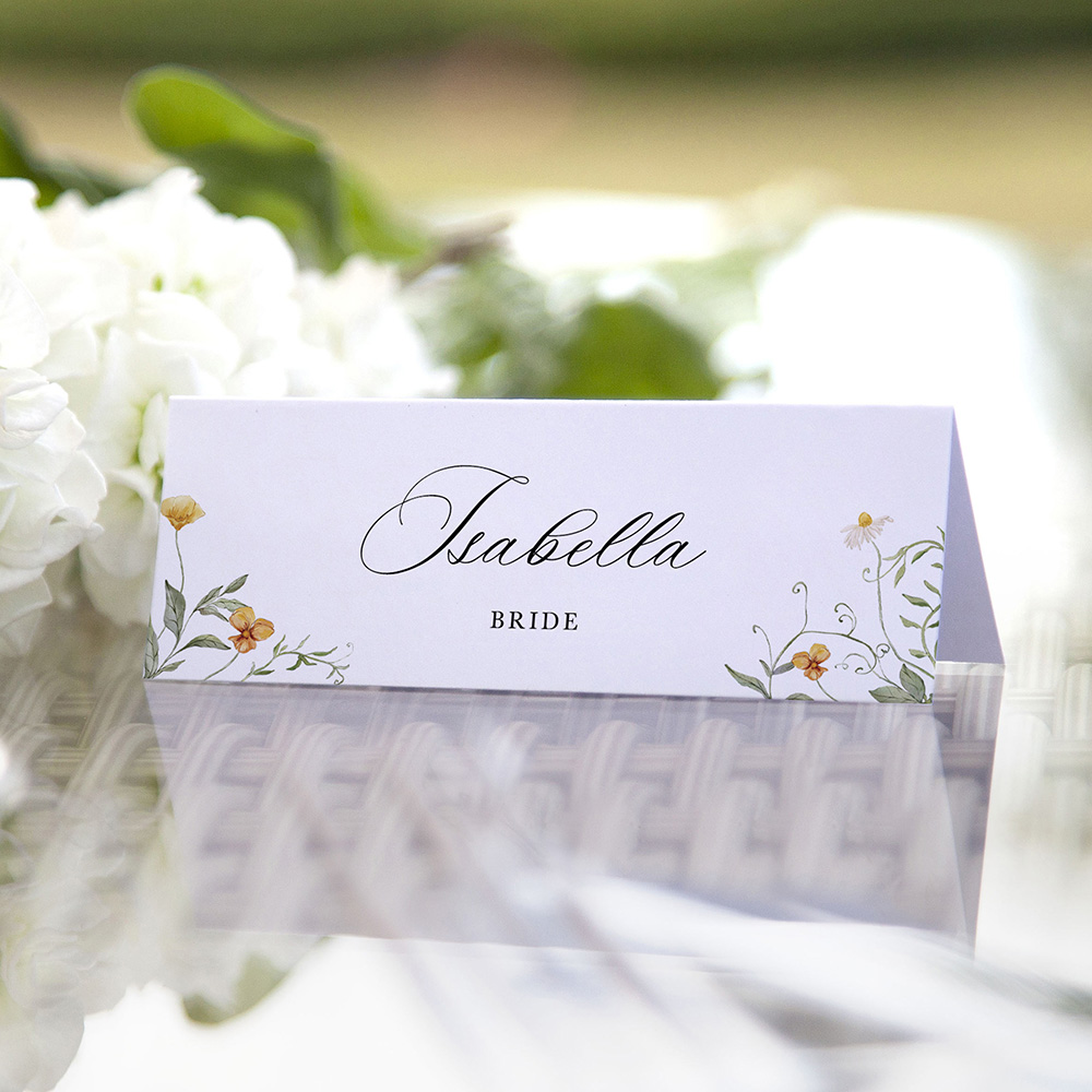 'Golden Meadow' Place Cards
