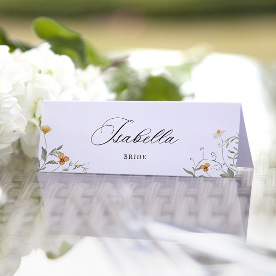 'Golden Meadow' Place Cards