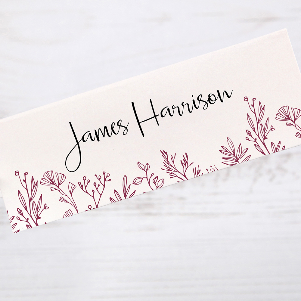 'Ruby Sophia' Place Cards