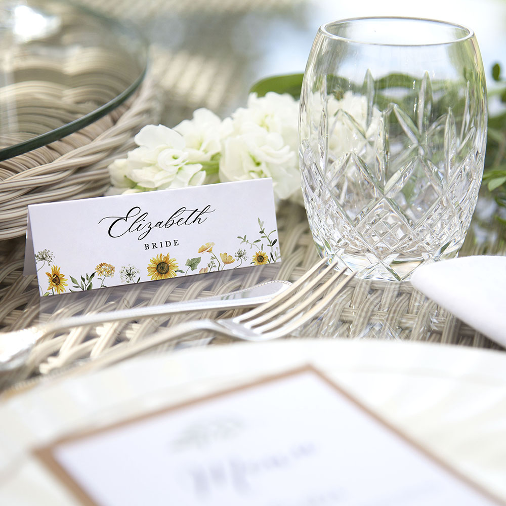 'Sunflower' Place Cards