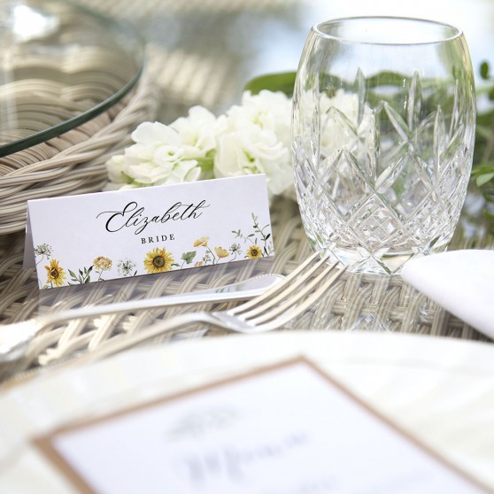 'Sunflower' Place Cards