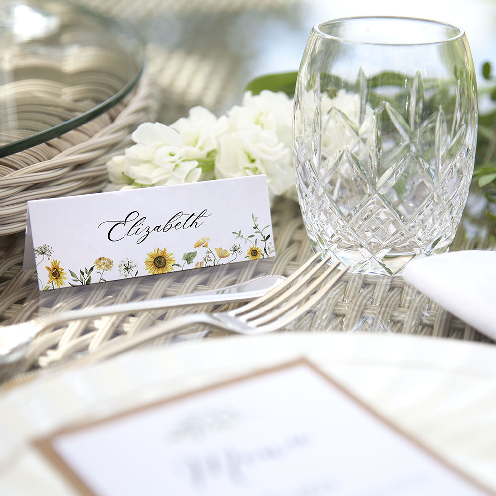 'Sunflower' Place Cards