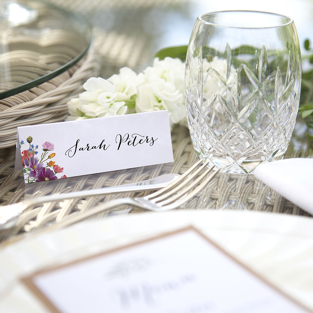 'Wild Floral' Place Cards