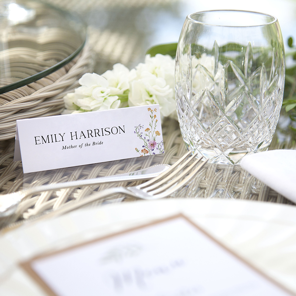 'Wild Flower Garden' Place Cards