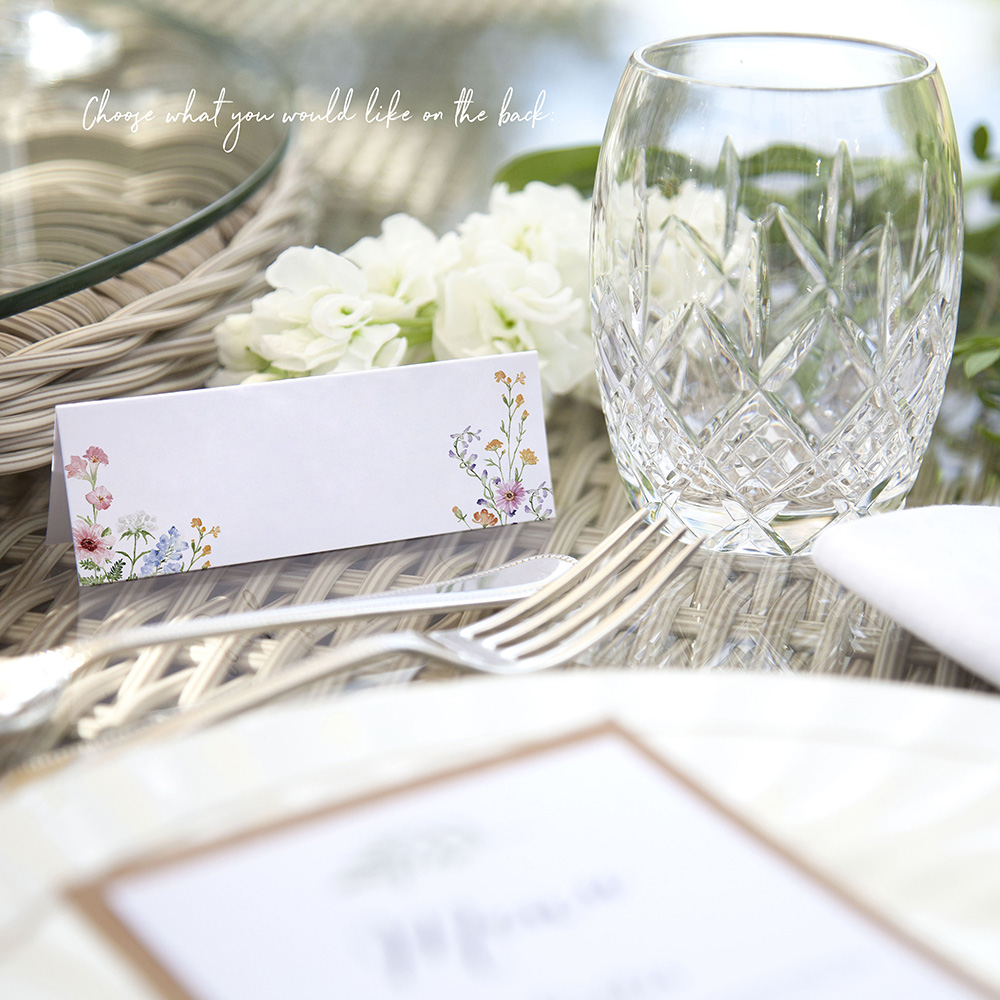 'Wild Flower Garden' Place Cards