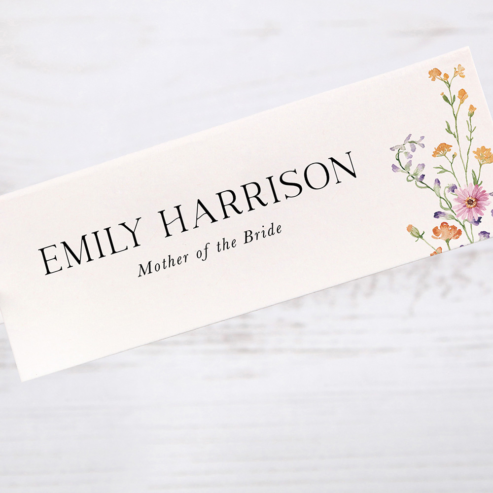 'Wild Flower Garden' Place Cards