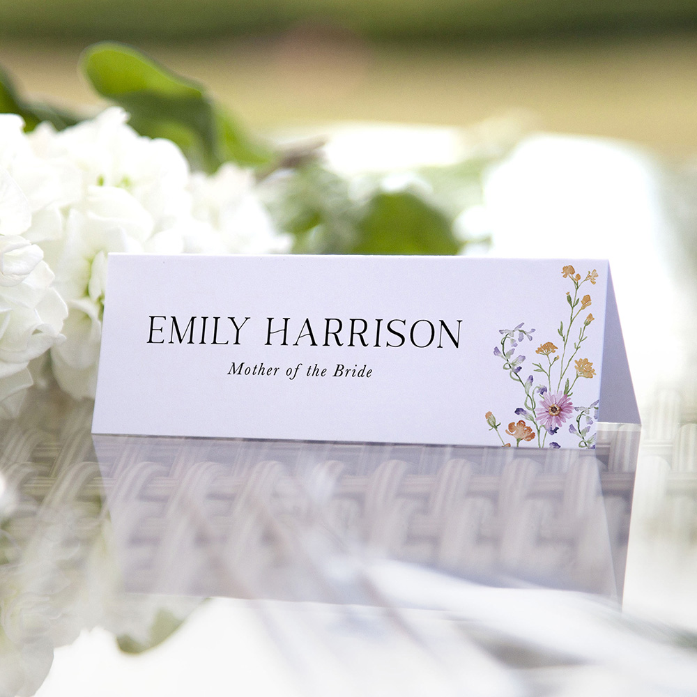 'Wild Flower Garden' Place Cards