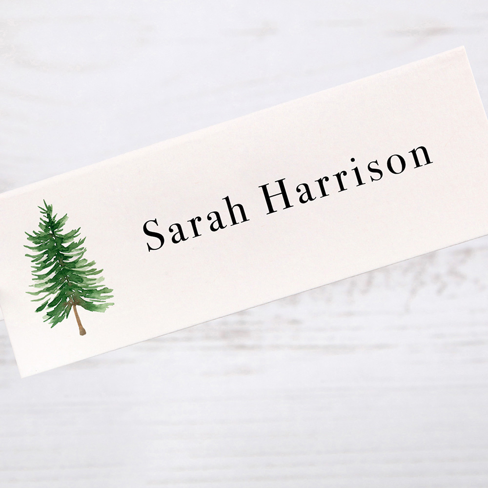 'Winter Trees WT02' Place Card Sample