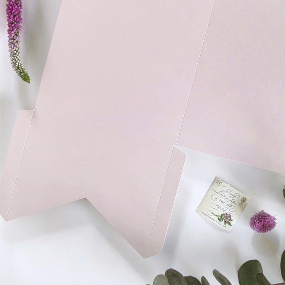 DIY 5x7" Blush Pink Pocketfold Envelopes