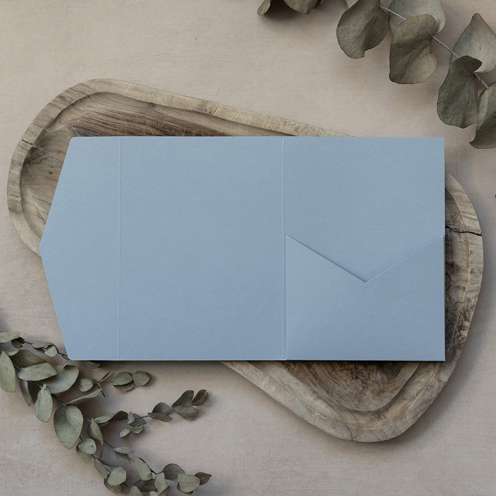 DIY 5x7" & A5 Duck Egg Blue Pocketfold Envelopes