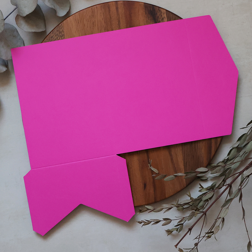 DIY 5x7" & A5 Hot Pink Pocketfold Envelopes