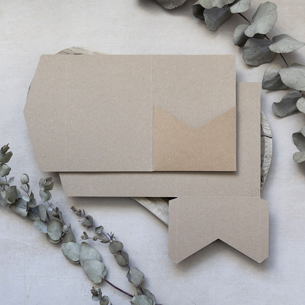 DIY 5x7" & A5 Kraft Brown Pocketfold Envelopes