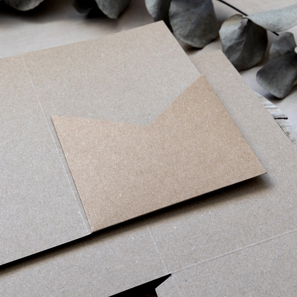 DIY 5x7" & A5 Kraft Brown Pocketfold Envelopes