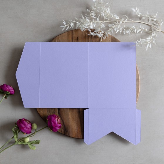 DIY 5x7" & A5 Lavender Pocketfold Envelopes