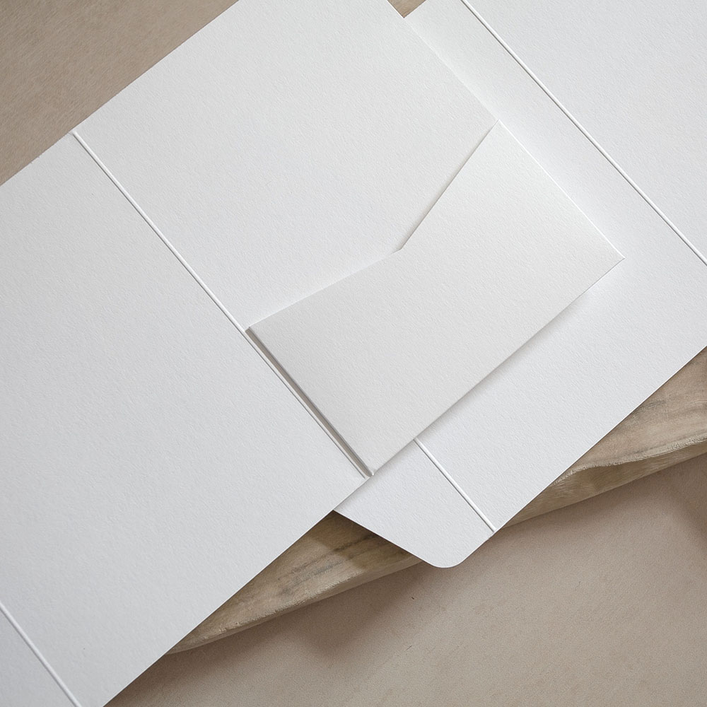Mini A6 DIY Cream Pocketfold Envelopes