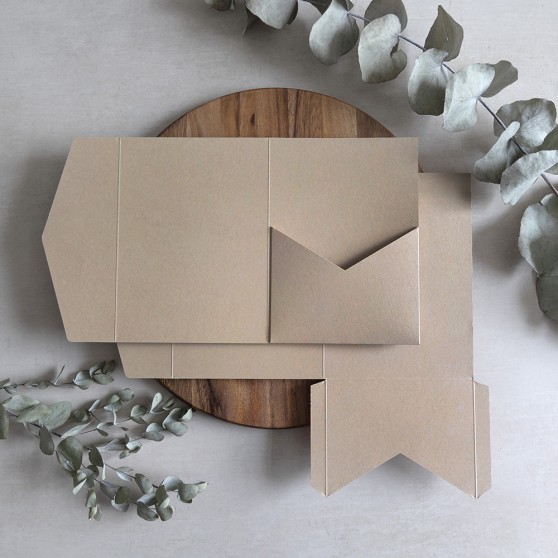 DIY 5x7" Stone Pocketfold Envelopes