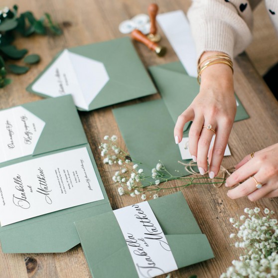 'Alchemist' Pocketfold Wedding Invitation