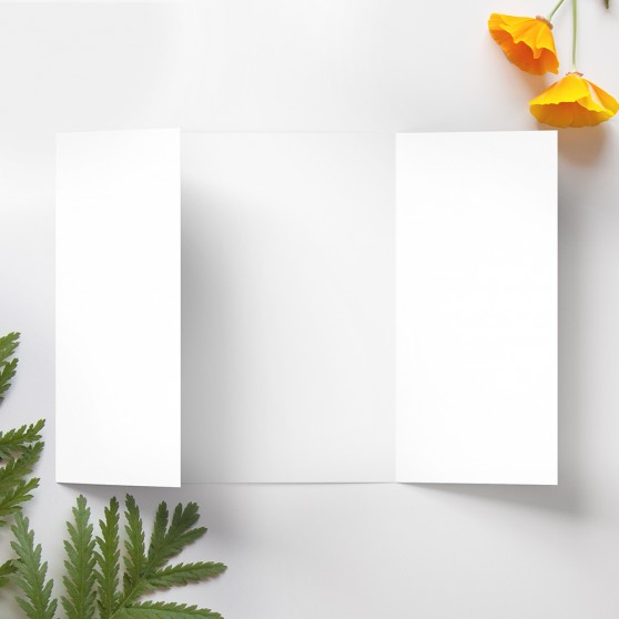 'Any Design' Foil Printed Gatefold Wedding Invitation