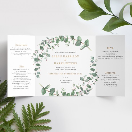 Eucalyptus Wedding Invitations 