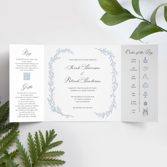 Printed Gatefold Invites