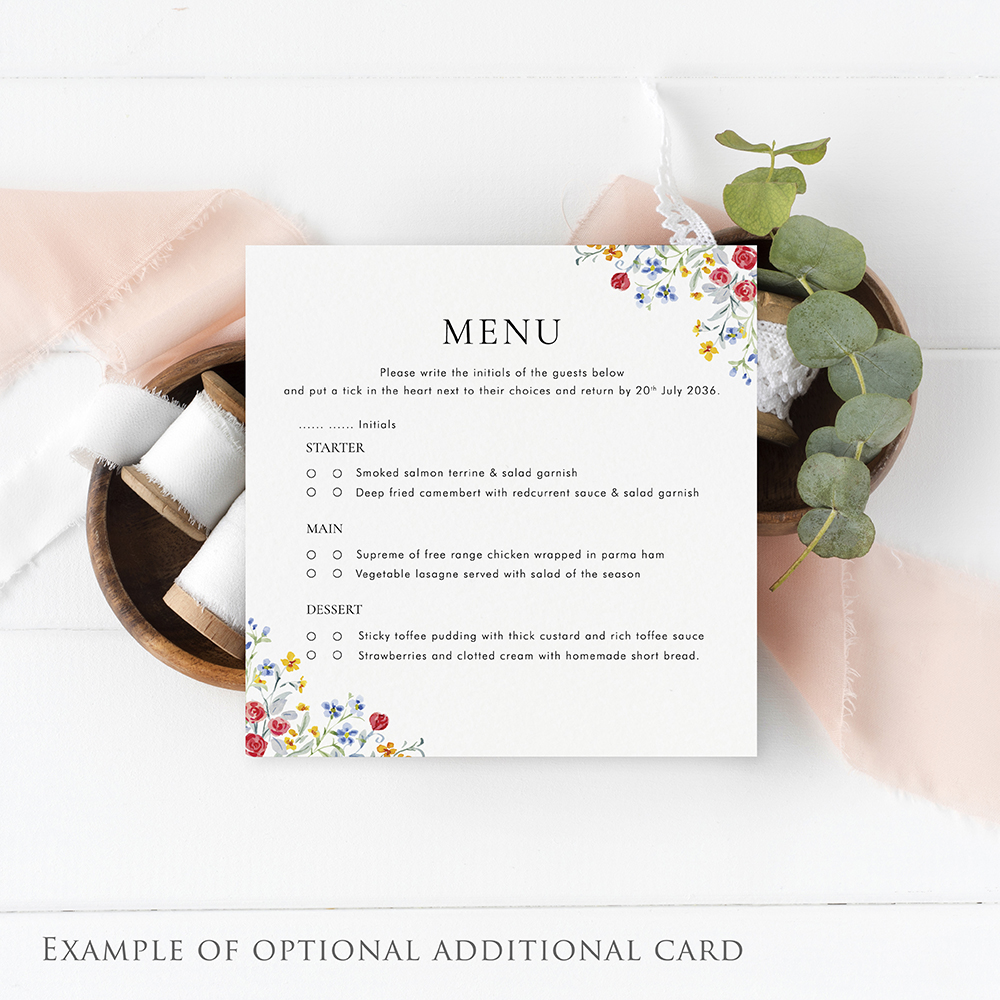 'Love Story' Printed Gatefold Wedding Invitation