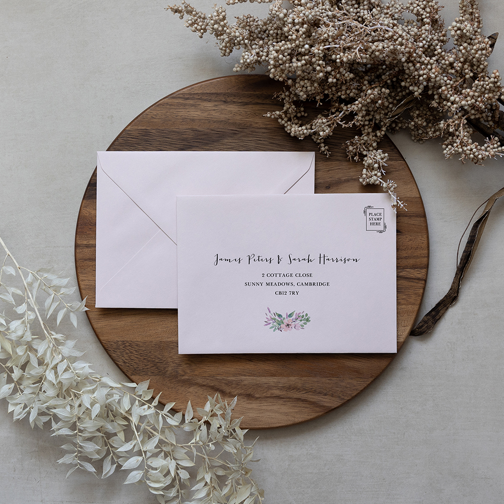'Chloe' Addressed C6 RSVP Envelopes