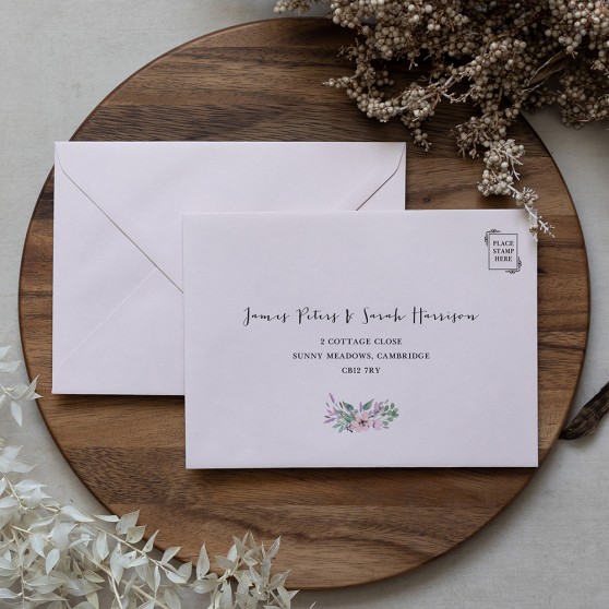 'Chloe' Addressed C6 RSVP Envelopes