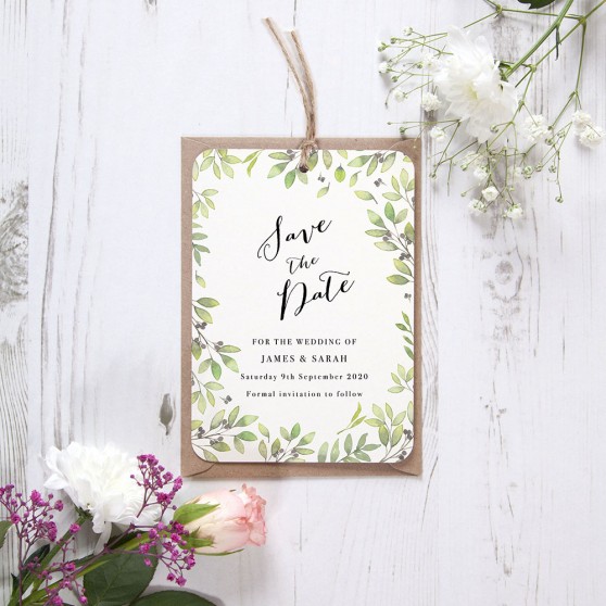 'Arabella' Save the Date Tag