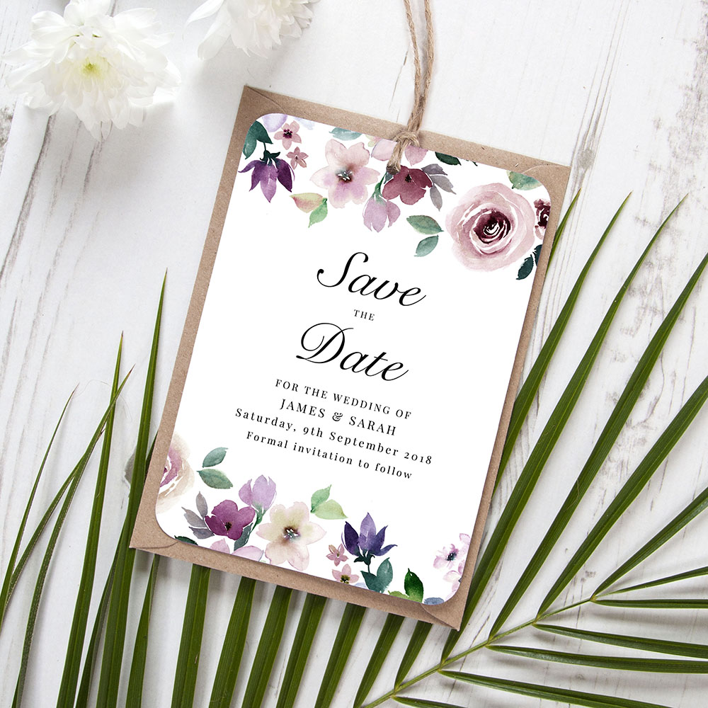 'Camilla' Tag Save the Date Sample