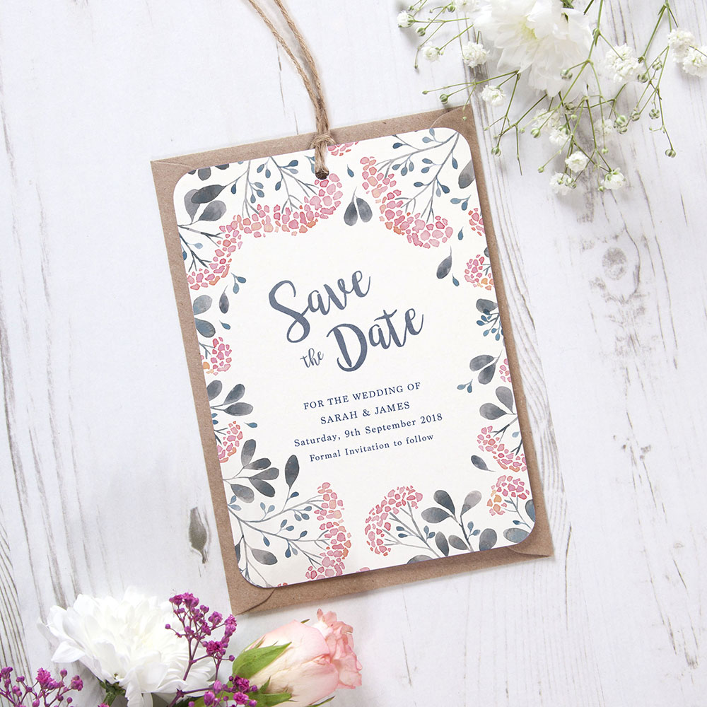 'Multi Felicity' Tag Save the Date Sample