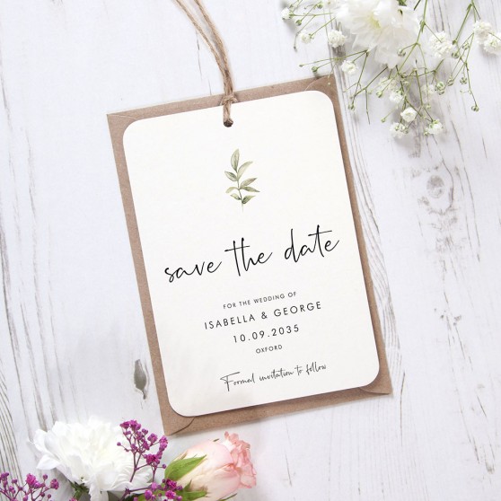 'Juliet' Hole-punched Save the Date
