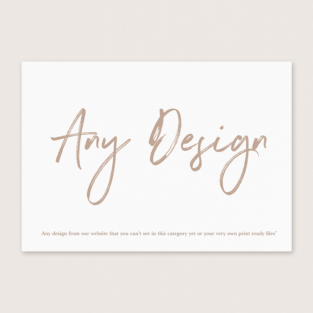 'Any Design' Save the Date Sample