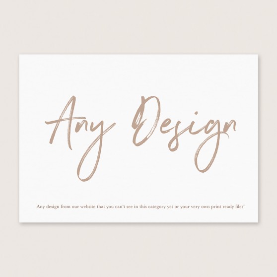 'Any Design' Save the Date Sample