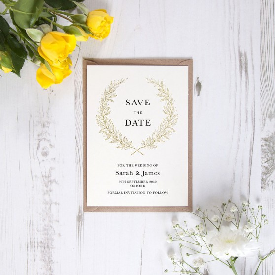 'Alice Gold' Save the Date Sample