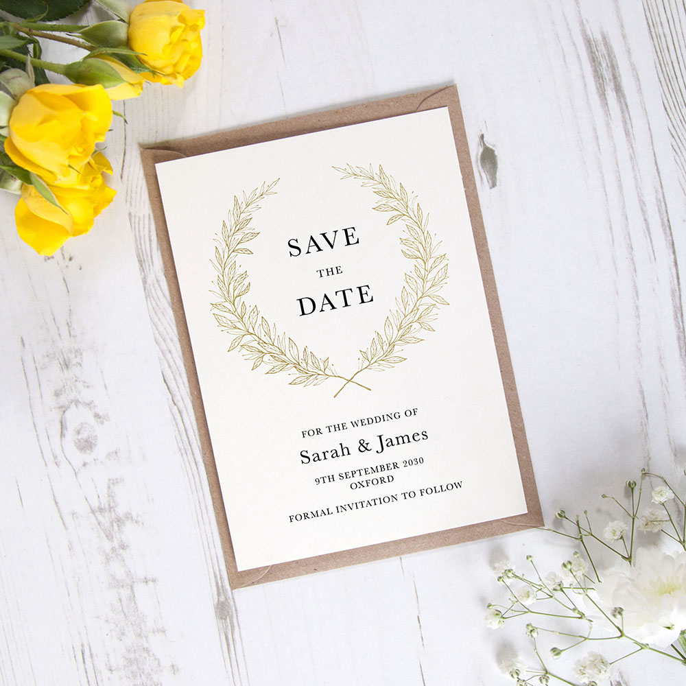 'Alice Gold' Save the Date Sample