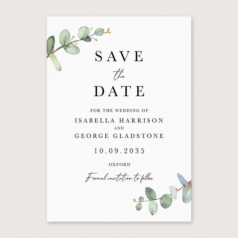 'Campagna Eucalyptus CP03' Save the Date