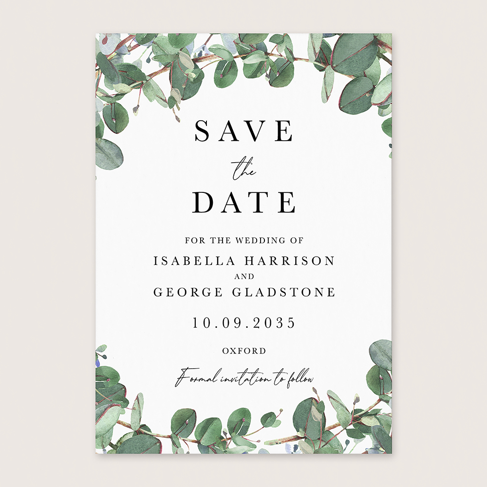 'Campagna Eucalyptus CP04' Save the Date