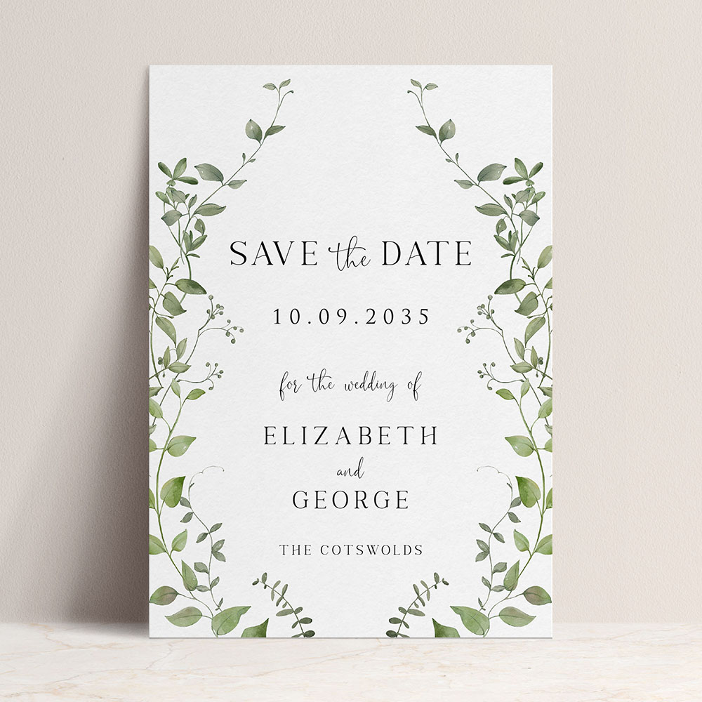 'English Garden' Save the Date