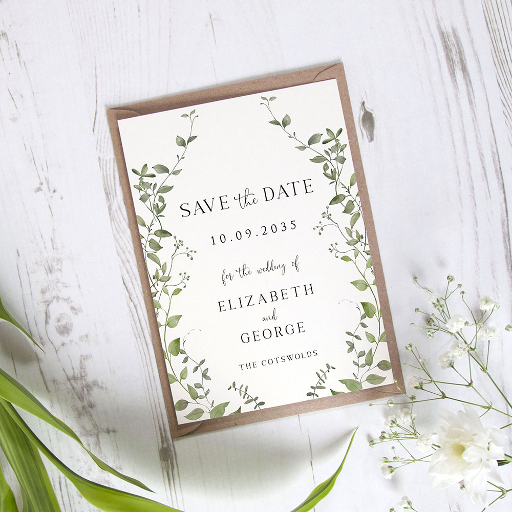 'English Garden' Save the Date