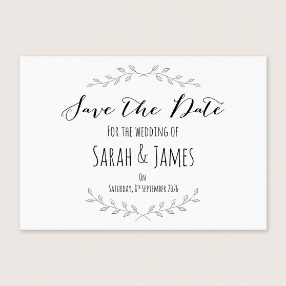 'Green Plant' Save the Date