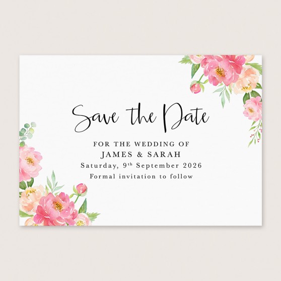 'Peony' Save the Date