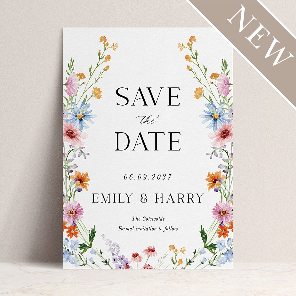 'Wildflower Garden WG10' Save the Date