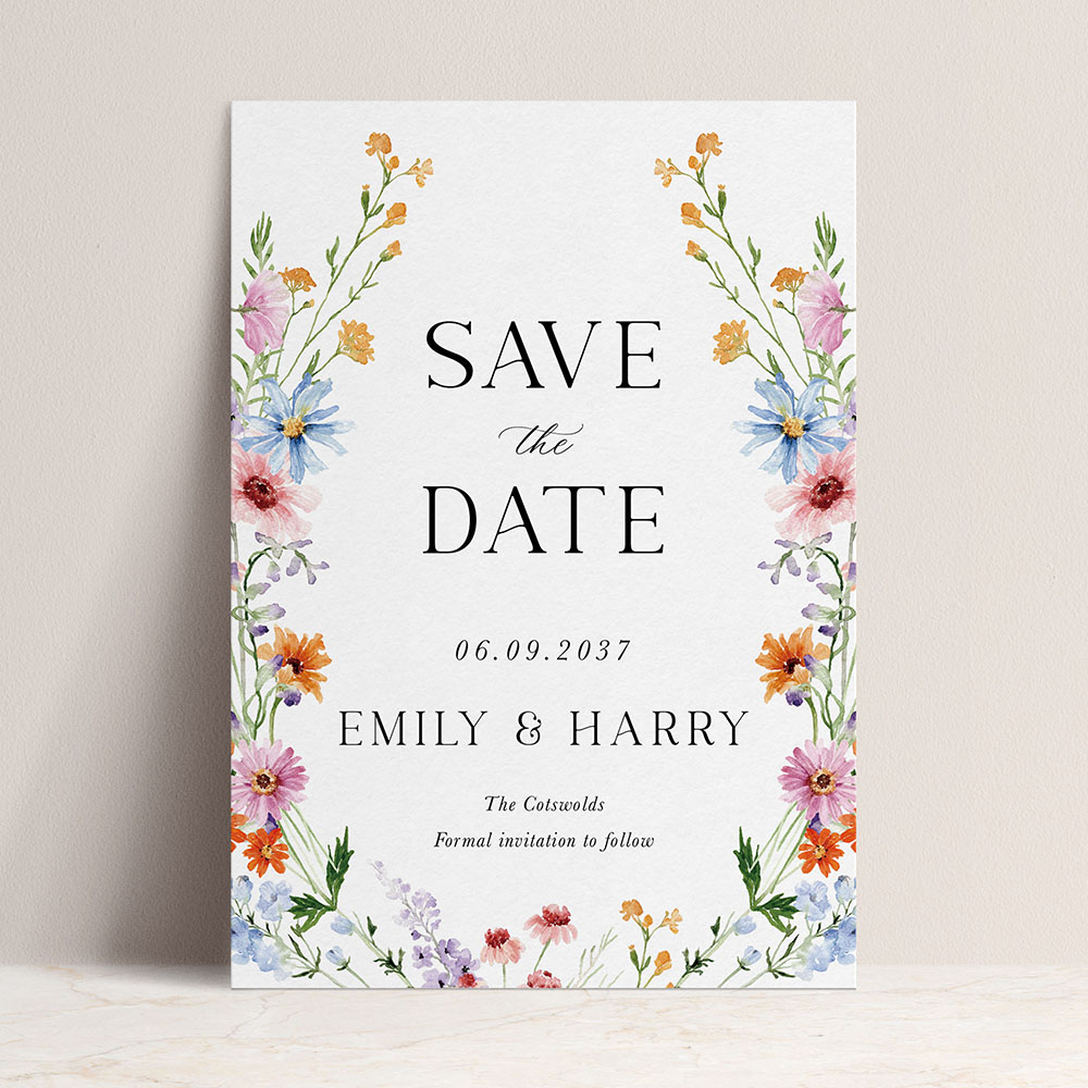 'Wildflower Garden WG10' Save the Date