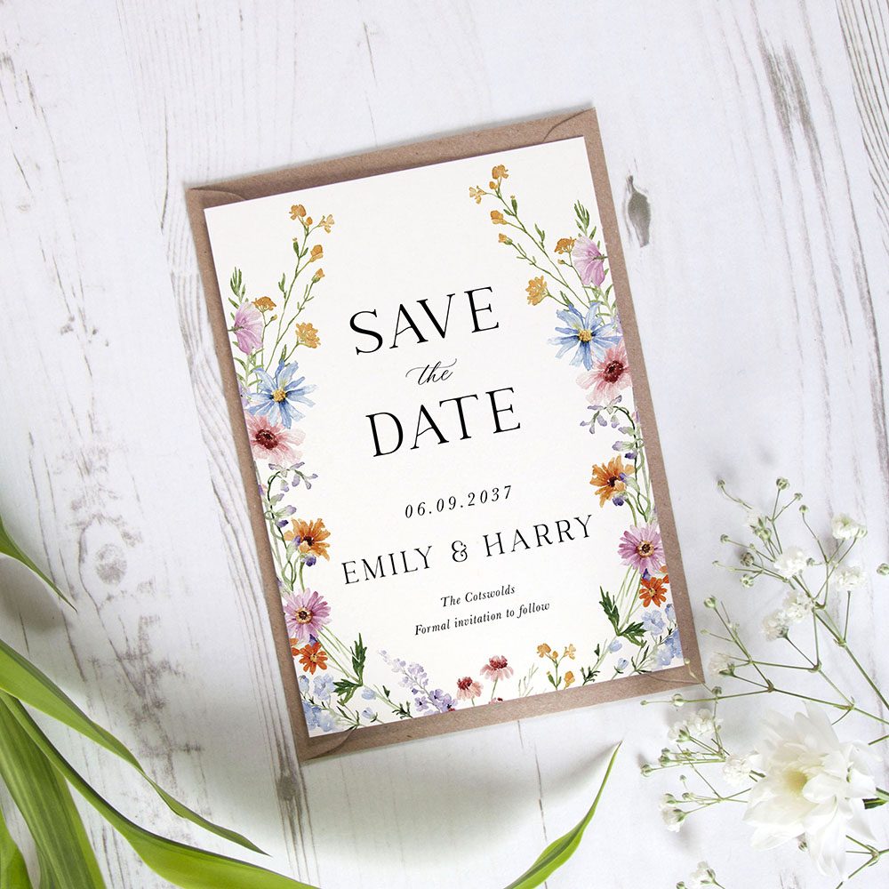 'Wildflower Garden WG10' Save the Date