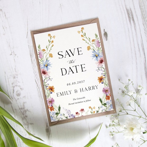 'Wildflower Garden WG10' Save the Date
