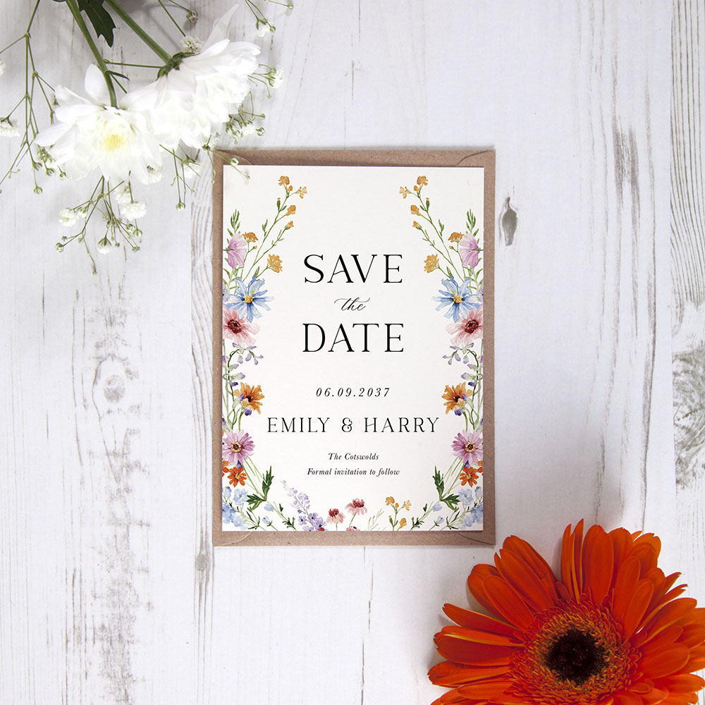 'Wildflower Garden WG10' Save the Date